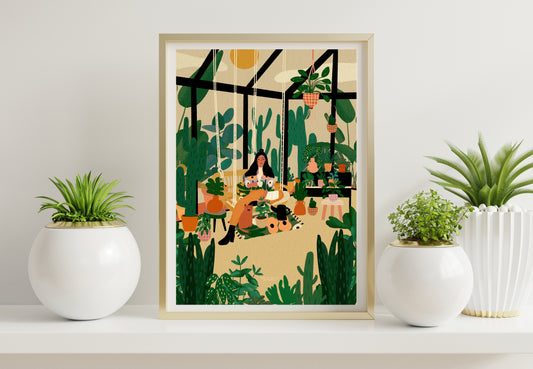 Her little garden - A4 Print