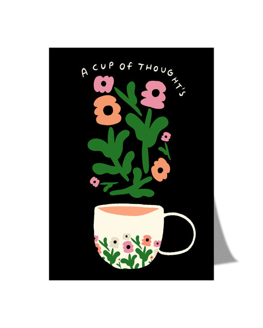 A Cup of Thoughts - Postcard A6