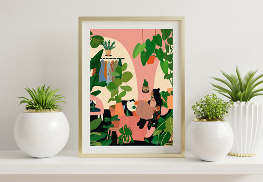 Little Plant Room - A4 PRINT - (Limited Edition) / Special Collection