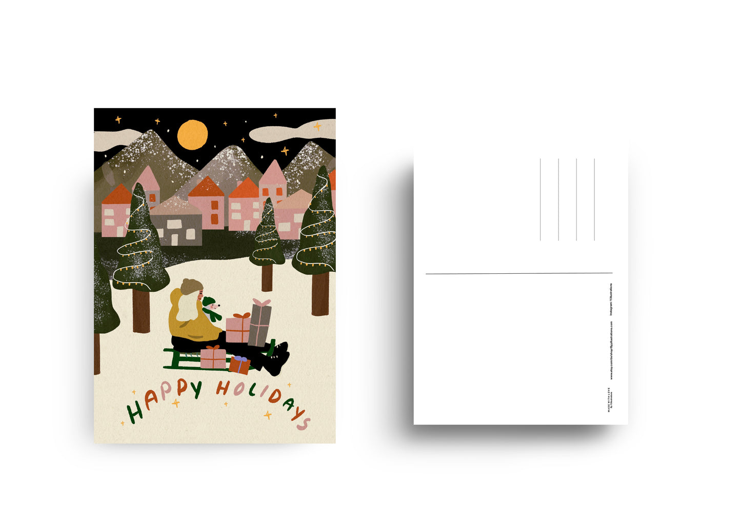 Happy Holidays - Postcard A6 (Christmas Edition)