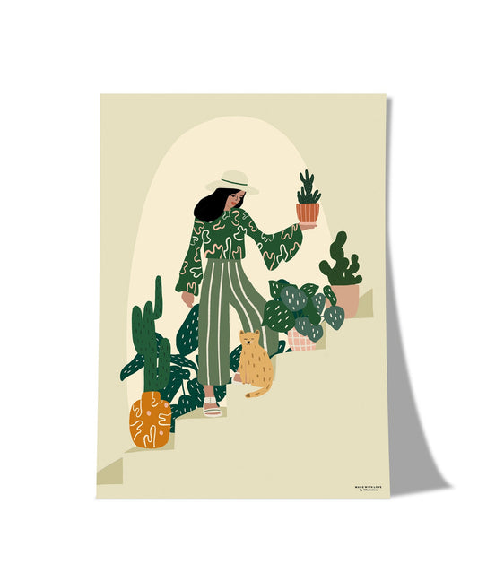 Plant Lady A4 PRINT