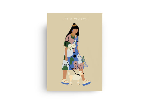 It's a new day - Postcard A6