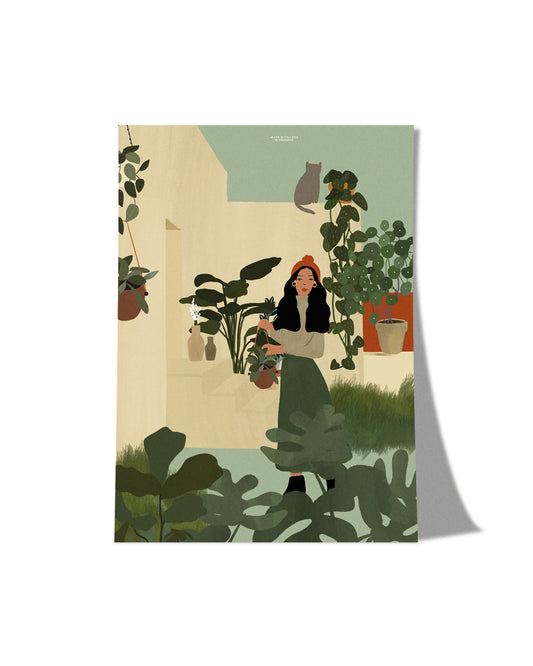 little plant garden A4 PRINT