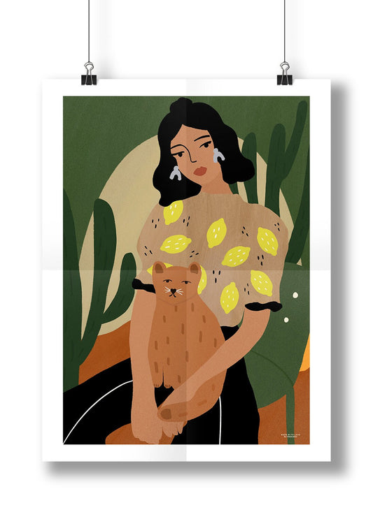 Lemon Girl A3 PRINT