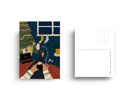 Cozy Home -  A4 PRINT  / A6 Postcard  (Christmas Edition)