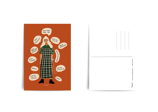New Year New Me - Postcard A6