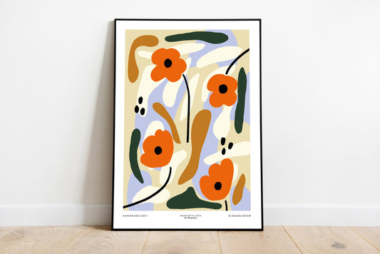 Bloom & Grow - FlORAL ABSTRACT PRINT A2/A3