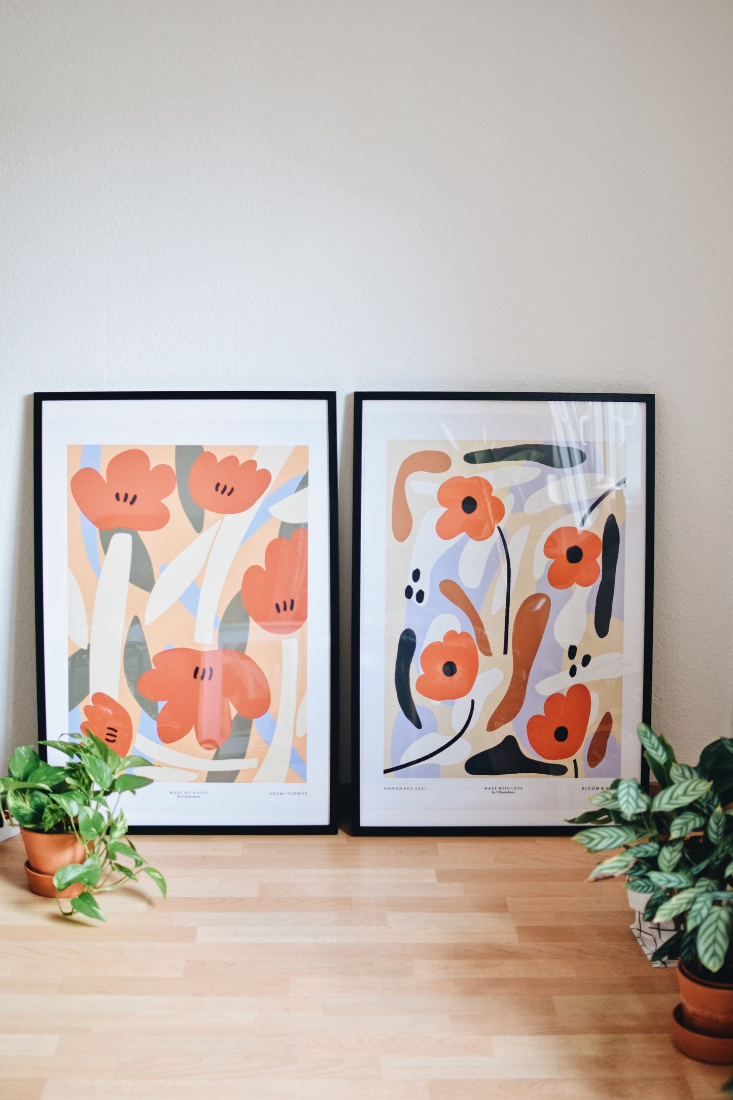 Akami Flower - FlORAL ABSTRACT PRINT A2/A3