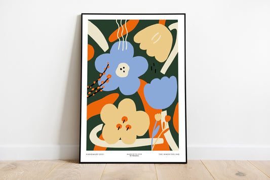 The inner Feeling - FlORAL ABSTRACT PRINT A2/A3