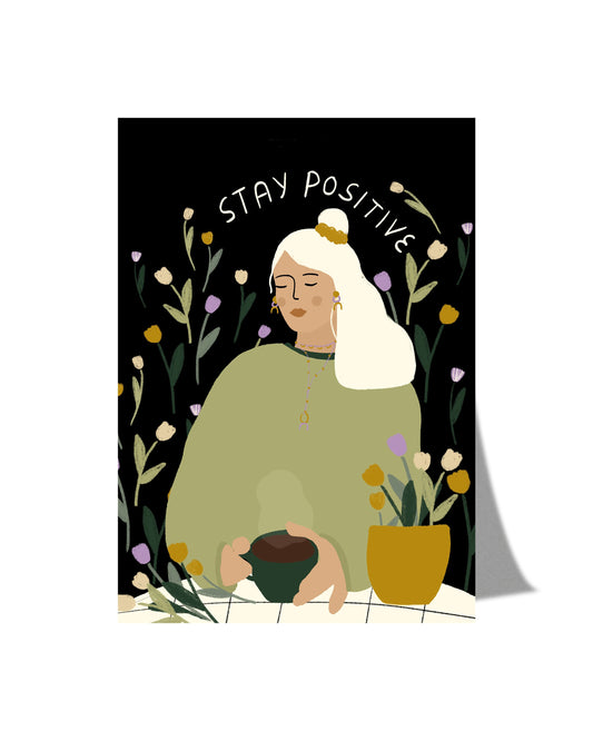 Stay Positive - Postcard A6
