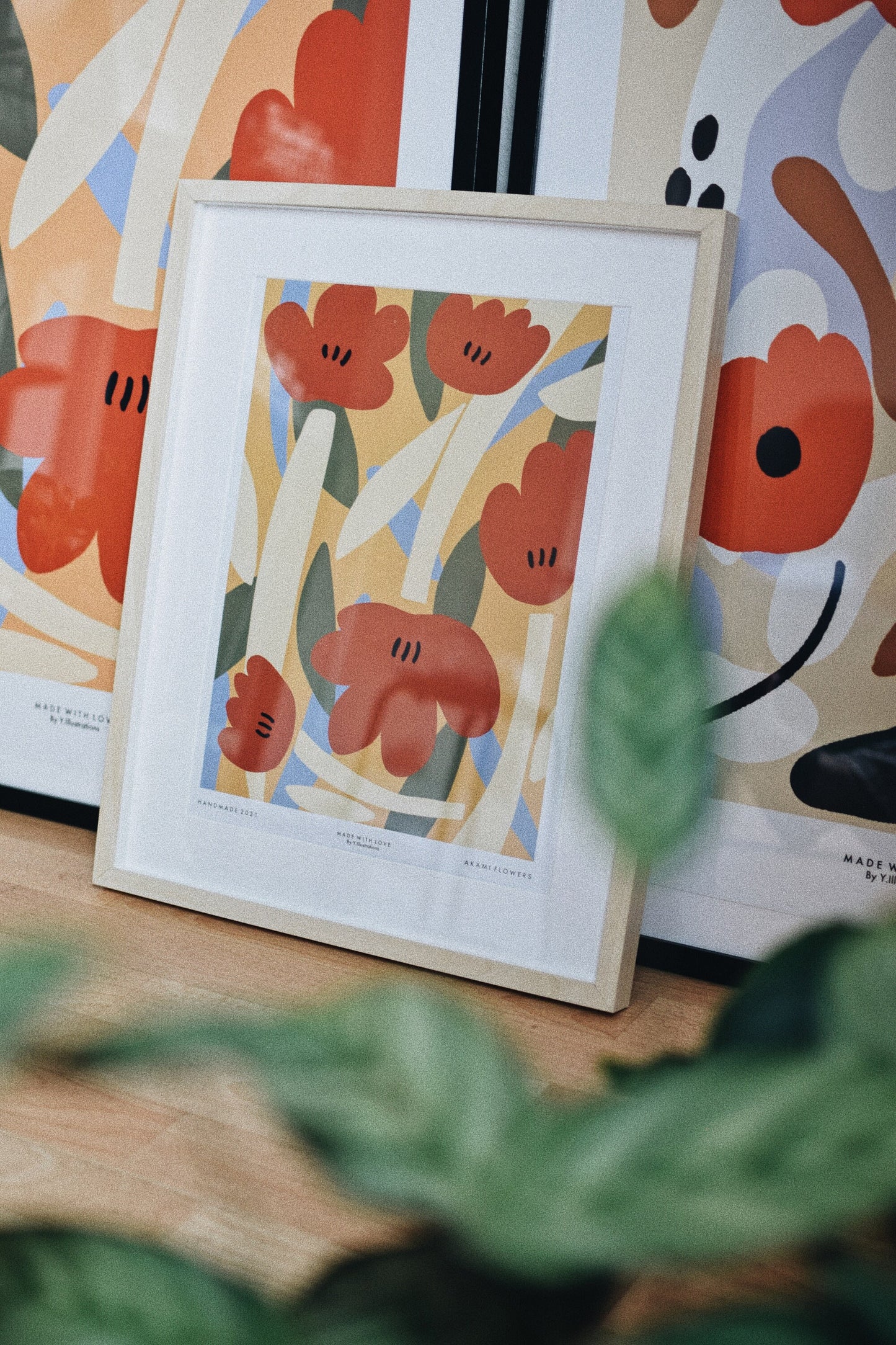 Akami Flower - FlORAL ABSTRACT PRINT A2/A3