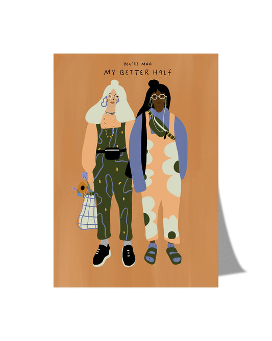 My Better Half - A6 Postcard