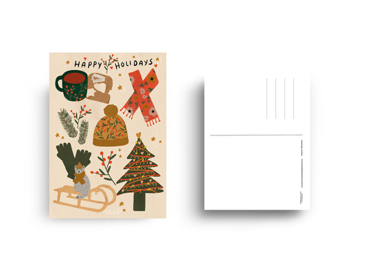 Happy Holidays - Postcard A6 (Christmas Edition)