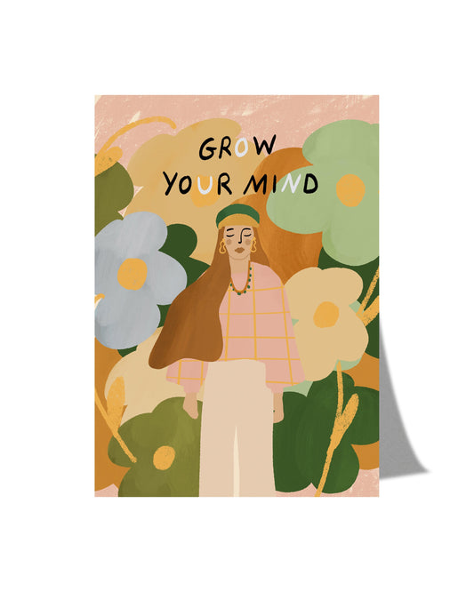 Grow your mind - Postcard A6