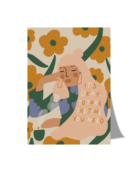 Take your time - Postcard A6
