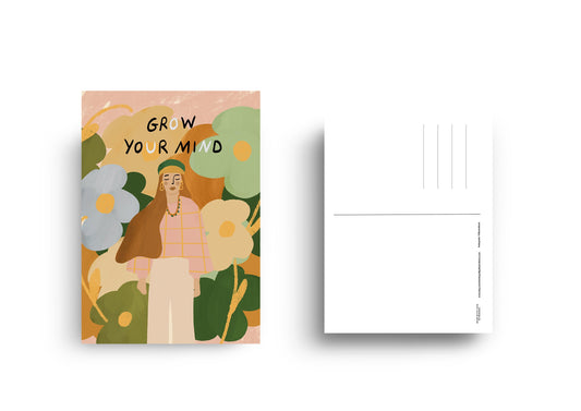 Grow your mind - Postcard A6